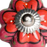 1.5" X 1.5" X 1.5" Hues Of Pink Red And Green Knobs 8 Pack