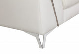 31" White Fashionable Leather Chair