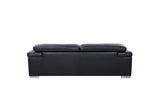 31" To 39" Black Modern Leather Chair