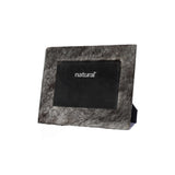 7" X 9" Grey Cowhide 4" X 6" Picture Frame