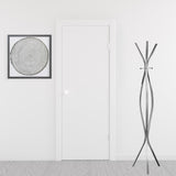 12" X 18" X 72" Silver Metal Coat Rack