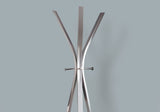 12" X 18" X 72" Silver Metal Coat Rack