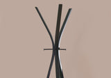 12" X 18" X 72" Cappuccino Metal Coat Rack