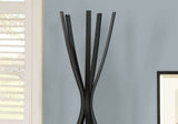 13.5" X 19.5" X 72.5" Black Metal Coat Rack