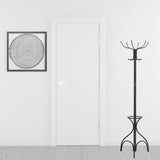 18" X 18" X 70" Black Metal Coat Rack