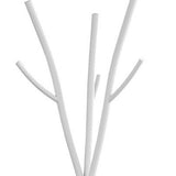 74" White Metal Modern Tree Branch Coat Rack