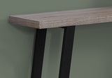 47" Taupe And Black A Frame Console Table With Storage