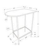 24" Brown And Black Free Form Manufactured Wood Bar Table