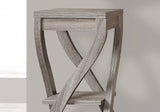 32" Deep Taupe End Table With Two Shelves