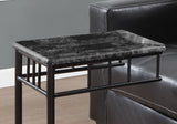 18" X 12" X 24" Grey Grey Mdf Metal Accent Table