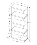 44" Gray And Clear Solid Console Table