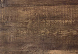 18.25" X 10.25" X 25.25" Brown and Black Particle Board Metal Accent Table