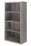 48" Dark Taupe Wood Bookcase