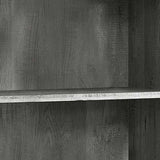 48" Gray Wood Bookcase