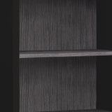 48" Black and Gray Wood Bookcase