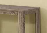 44" Taupe Console Table With Storage