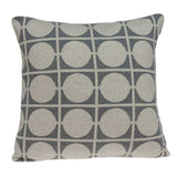 20" X 7" X 20" Transitional Tan &amp; Grey Pillow Cover With Poly Insert
