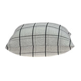 20" X 7" X 20" Transitional Gray Pillow Cover With Poly Insert
