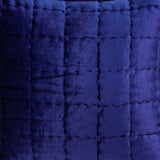 20" X 7" X 20" Transitional Charcoal Solid Quilted Pillow Cover With Poly Insert