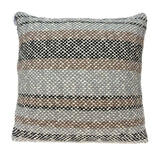 20" X 7" X 20" Decorative Transitional Tan Pillow Cover With Poly Insert