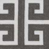 20" X 7" X 20" Transitional Gray And White Pillow Cover With Poly Insert