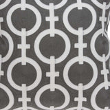 20" X 7" X 20" Cool Transitional Gray And White Pillow Cover With Poly Insert