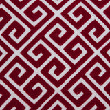 20" X 7" X 20" Transitional Red And White Pillow Cover With Poly Insert