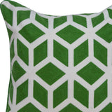 20" X 7" X 20" Transitional Red And White Accent Pillow Cover With Poly Insert