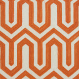20" X 7" X 20" Transitional Orange Pillow Cover With Poly Insert