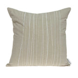 20" X 7" X 20" Charming Transitional Beige Pillow Cover With Poly Insert