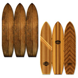 47 X 1 X 71 Brown Wood Coastal Surfboard Screen