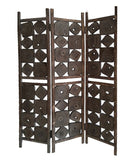53" X 1" X 71" Weathered Brown Wood Screen