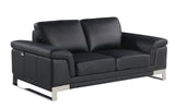Two Piece Indoor Camel Italian Leather Five Person Seating Set