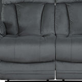 Two Piece Indoor Beige Microsuede Five Person Seating Set