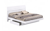 Solid Wood King Wood Brown Bed