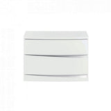 Four Piece White High Gloss King Bedroom Set