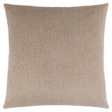 18" X 18" Taupe Velvet Polyester Mosaic Zippered Pillow