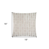 18" X 18" Blue Polyester Zippered Pillow