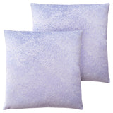 Set Of Two 18" X 18" Purple Polyester Feather Zippered Pillow