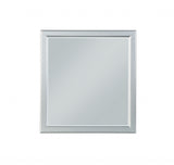 Simple Platinum Wooden Mirror