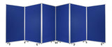 106 X 1 X 71 Blue Metal And Fabric - Screen