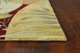 5' X 8' Wool Coral Or Ivory Area Rug