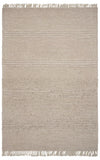 7' X 9' Wool Natural Area Rug