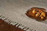7' X 9' Wool Natural Area Rug