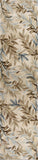 9'X12' Ivory Hand Tufted Pinnate Fronds Indoor Area Rug