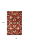 9'X13' Grey Mocha Hand Tufted Traditional Floral Indoor Area Rug