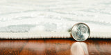5' X 8' Sand Gray and Green Abstract Area Rug