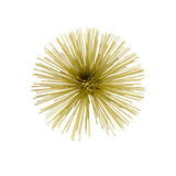 8" Gold Metal Sea Urchin Spiky Sphere