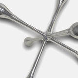 12" Silver Finish Extra Large Decorative Jack