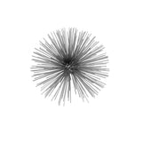 8" Silver Metal Spiky Sphere